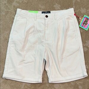 NWT Men’s Houston White 9” Cream Corduroy Shorts, Size Medium (32)